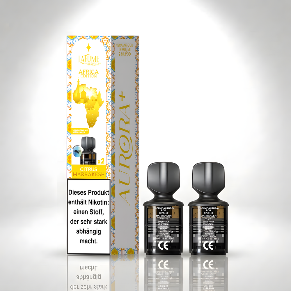 10x Lafume Aurora Pod - Citrus Marrakesch 20mg Nikotin - 2er Pack