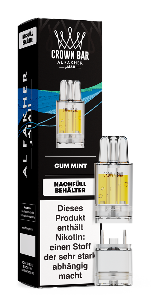 5x Al Fakher 12K PRO MAX Pod - Gum Mint - 20mg Nikotingehalt