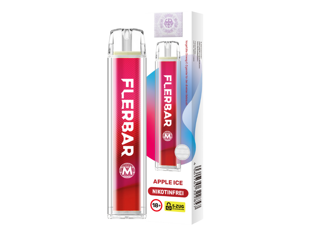 10x Flerbar M – Apple Ice 0mg Nikotin