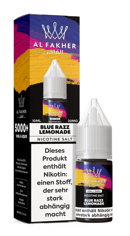 10x Al Fakher Liquid - BLUE RAZZ LEMONADE