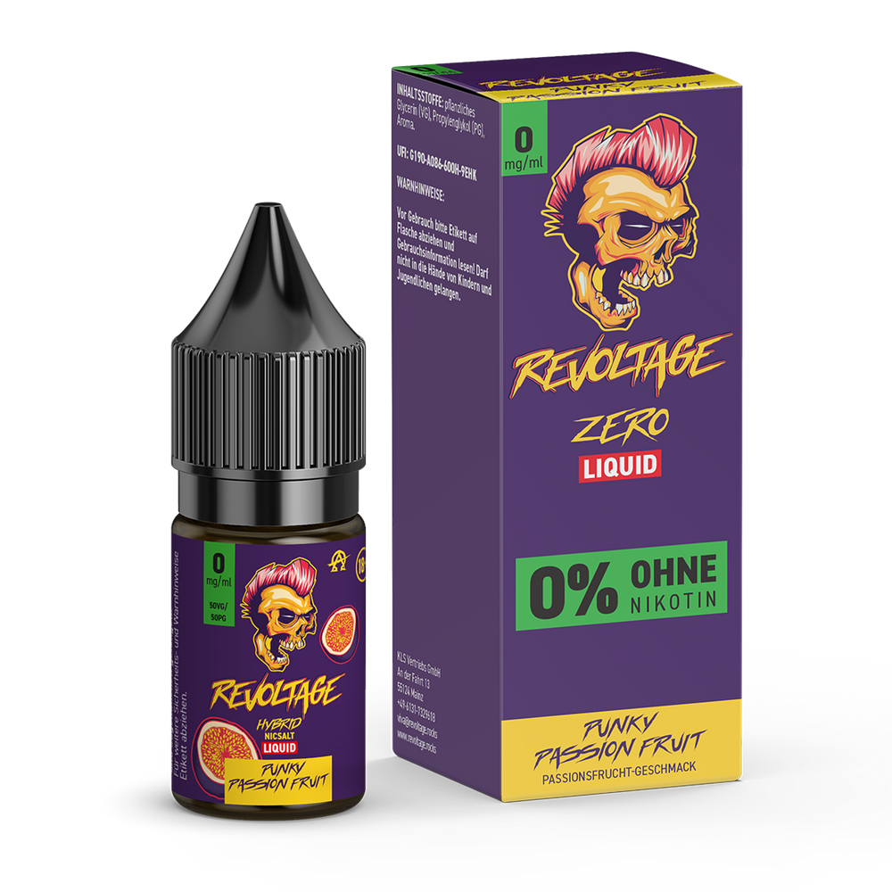 15x Revoltage - Punky Passion Fruit - 10ml Nikotinsalz Liquid