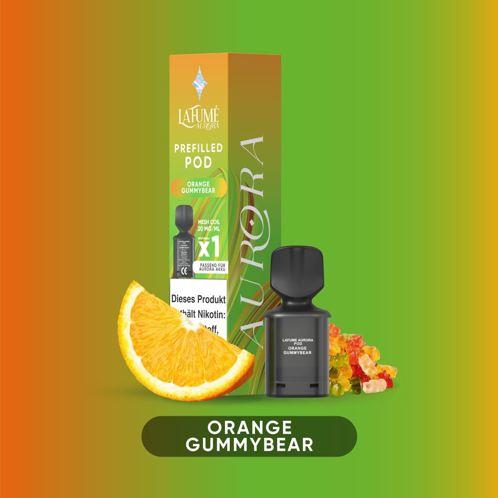 10x Lafume Aurora Pod - Orange Gummybear 20mg Nikotin