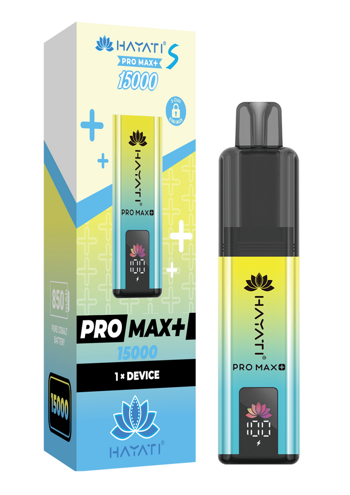 10x Hayati Pro Max+ 15K Akkuträger 850mAh Farbe: Green Yellow