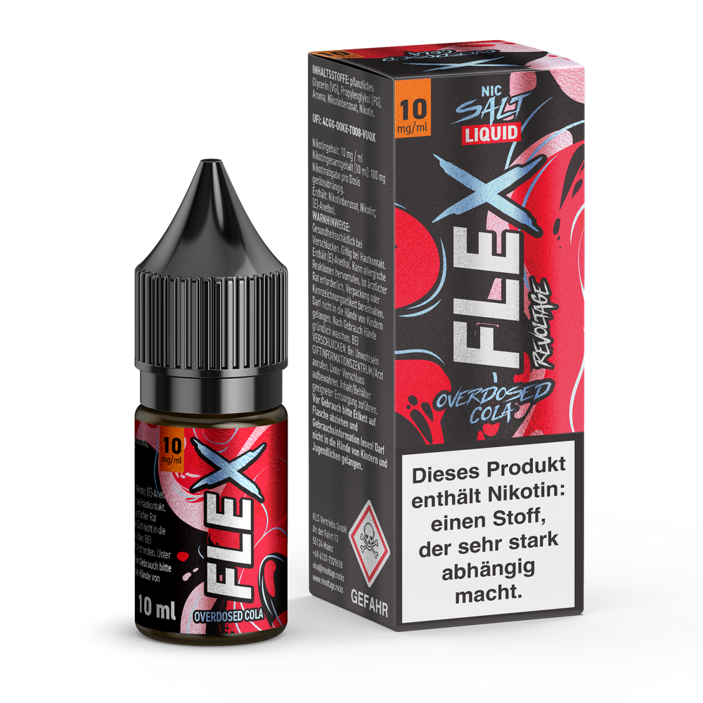15x Revoltage Flex Overdosed - Cola - Nikotinsalz Liquid