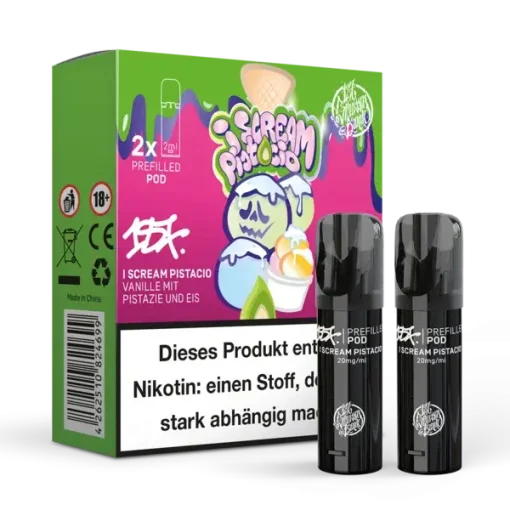 10x 187 Strassenbande - Prefilled Pods - I Scream Pistacio