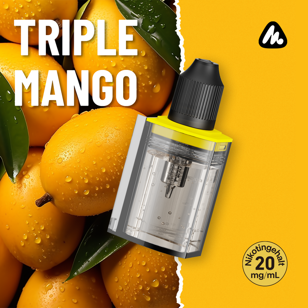 5x Mevol S Refill Container - Triple Mango - 20mg/ml - 10ml