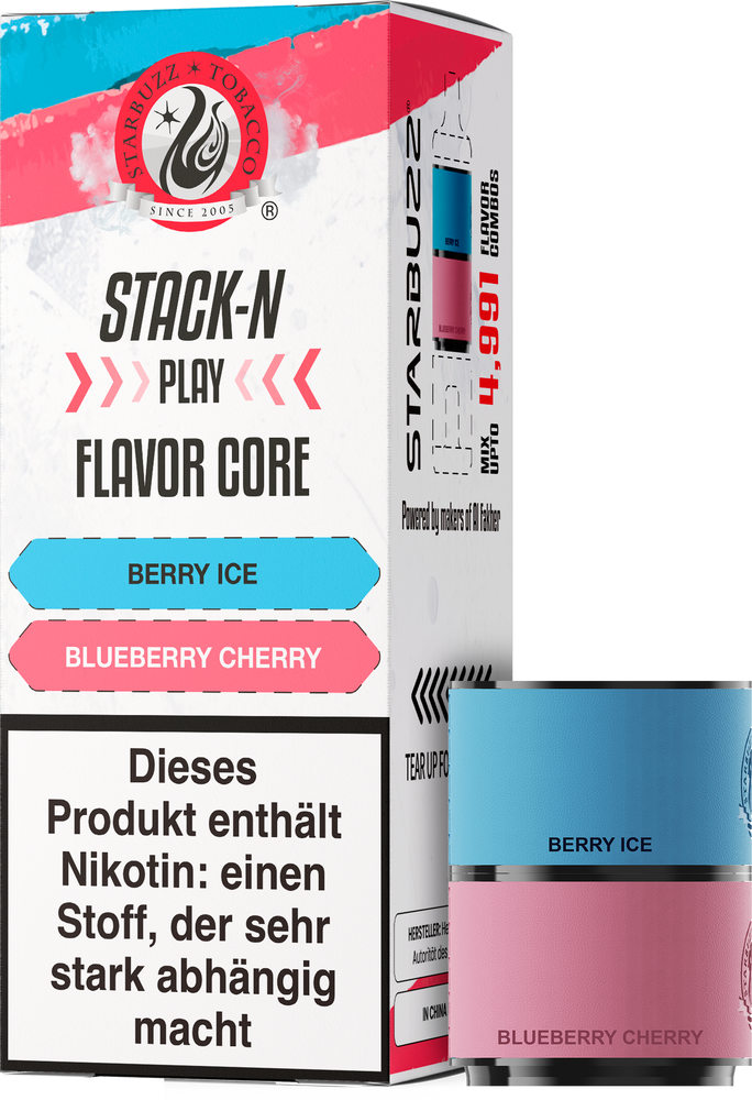 10x Star Buzz Pod Berry Ice und Blueberry Cherry - 2er Pack - 20mg