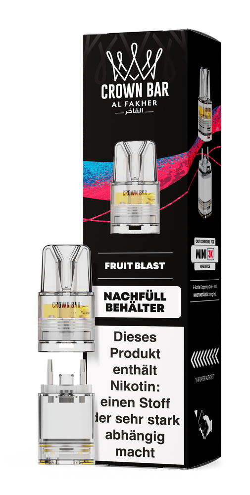 10x Al Fakher Mini 3K Pod - Fruit Blast - 20mg Nikotingehalt