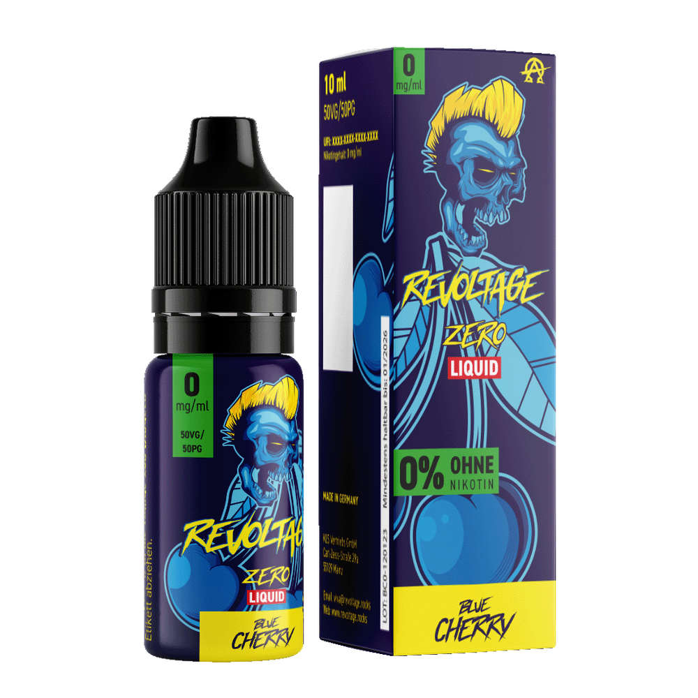 15x Revoltage - Blue Cherry - 10ml Nikotinsalz Liquid