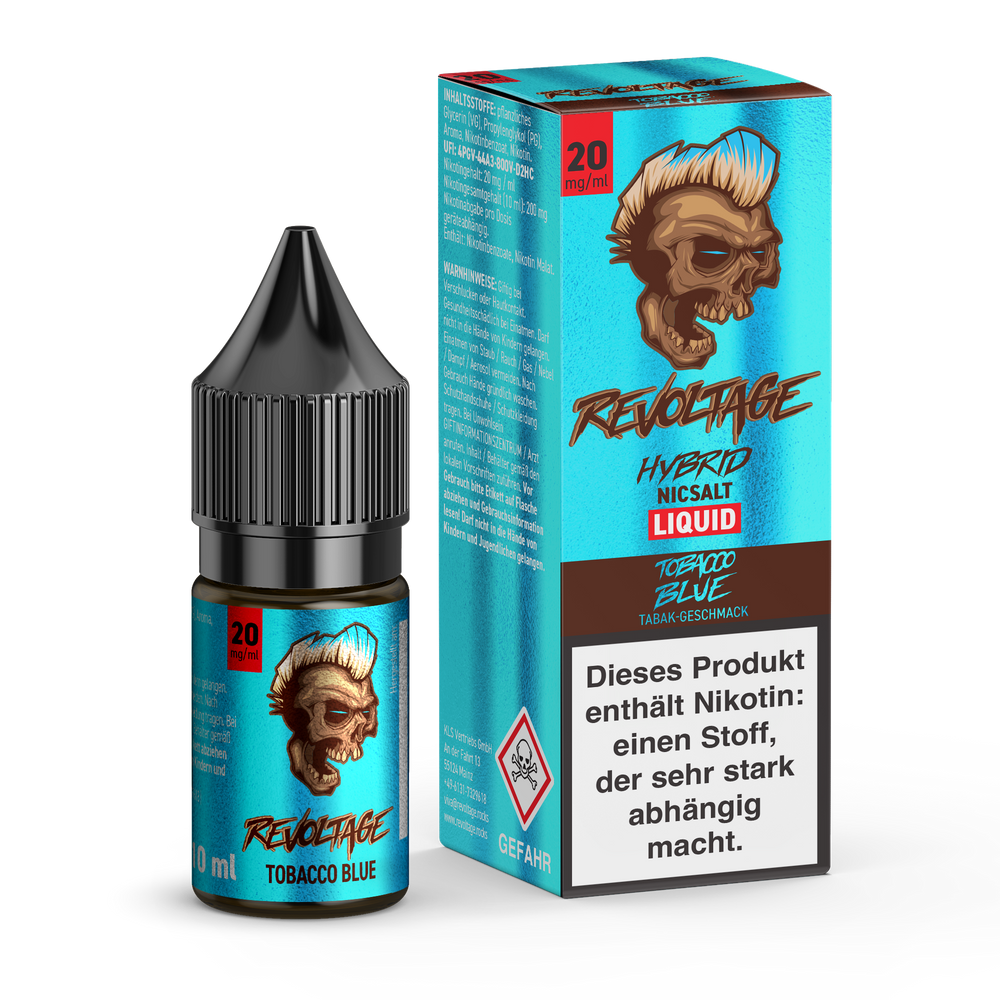 15x Revoltage - Tobacco Blue - 10ml Nikotinsalz Liquid