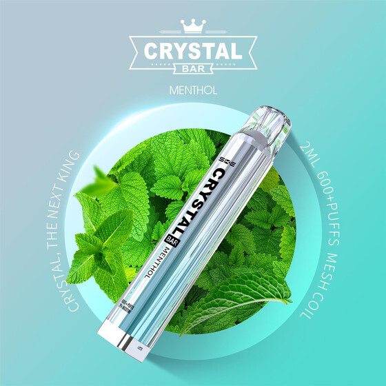 10 x SKE Crystal Bar 600 Menthol 2% Nikotin