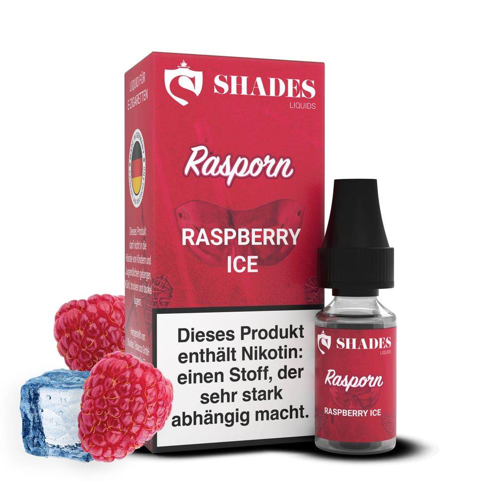 10x Shades Liquids - Rasporn - 10ml - Geschmack: Raspberry Ice