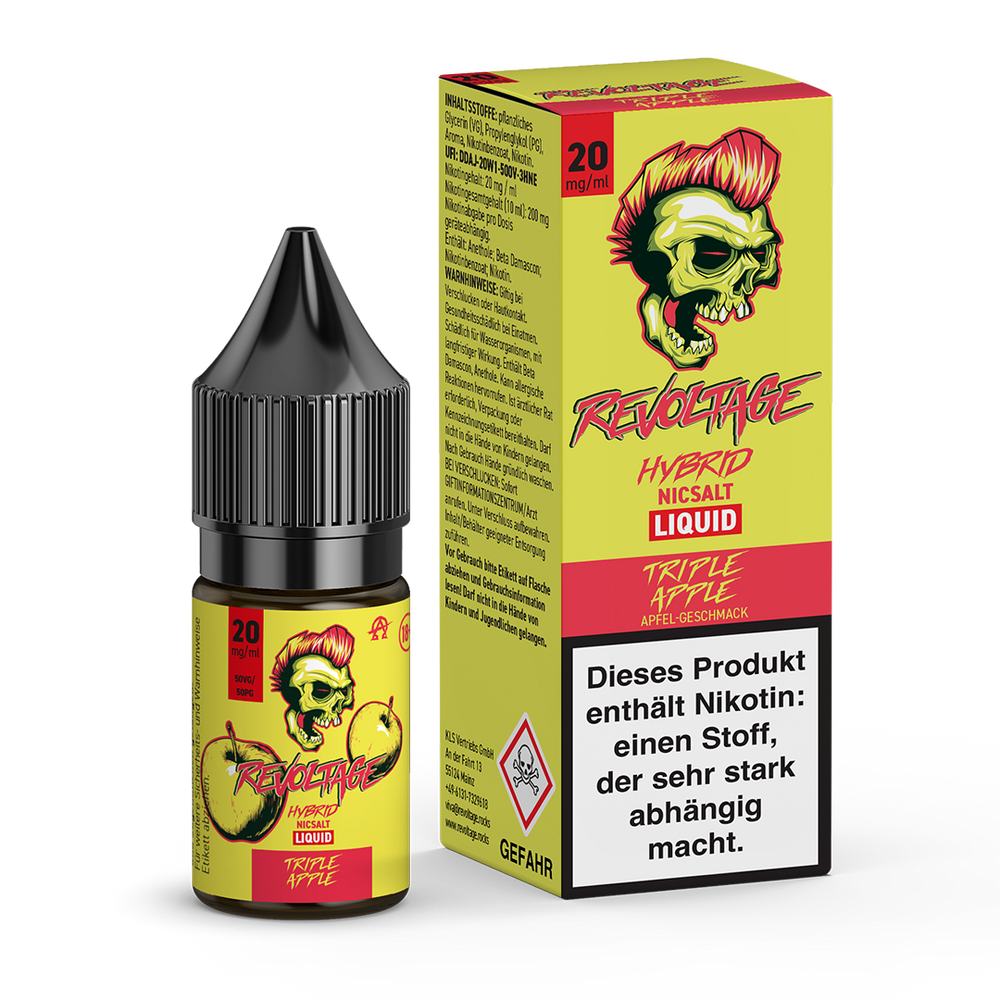 15x Revoltage - Triple Apple  - 10ml Nikotinsalz Liquid