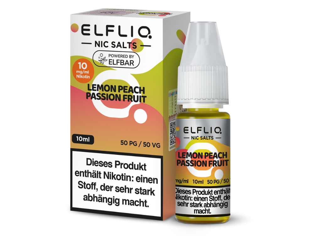 10x Liquid Lemon Peach Passion Fruit - Elfliq by Elf Bar