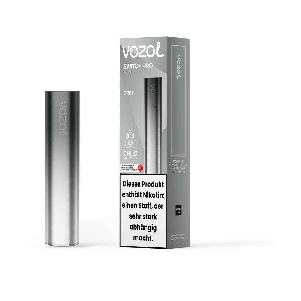 [10 + 10 Gratis] VOZOL Switch Pod Kit 400 mAh - Farbe Black