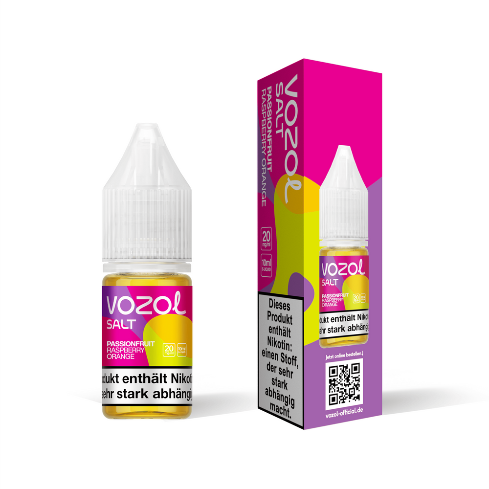 10x Vozol Liquid - Passionfruit Raspberry Orange - 10ml