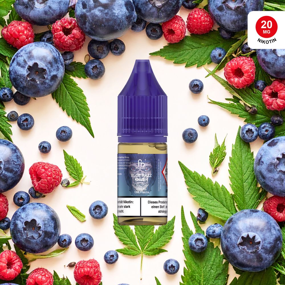 10x RandM Liquid - Blue Razz Khush - 10ml