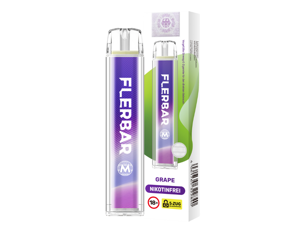 10x Flerbar M – Grape 0mg Nikotin