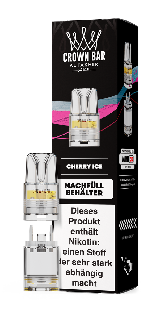 10x Al Fakher Mini 3K Pod - Cherry Ice - 20mg Nikotingehalt
