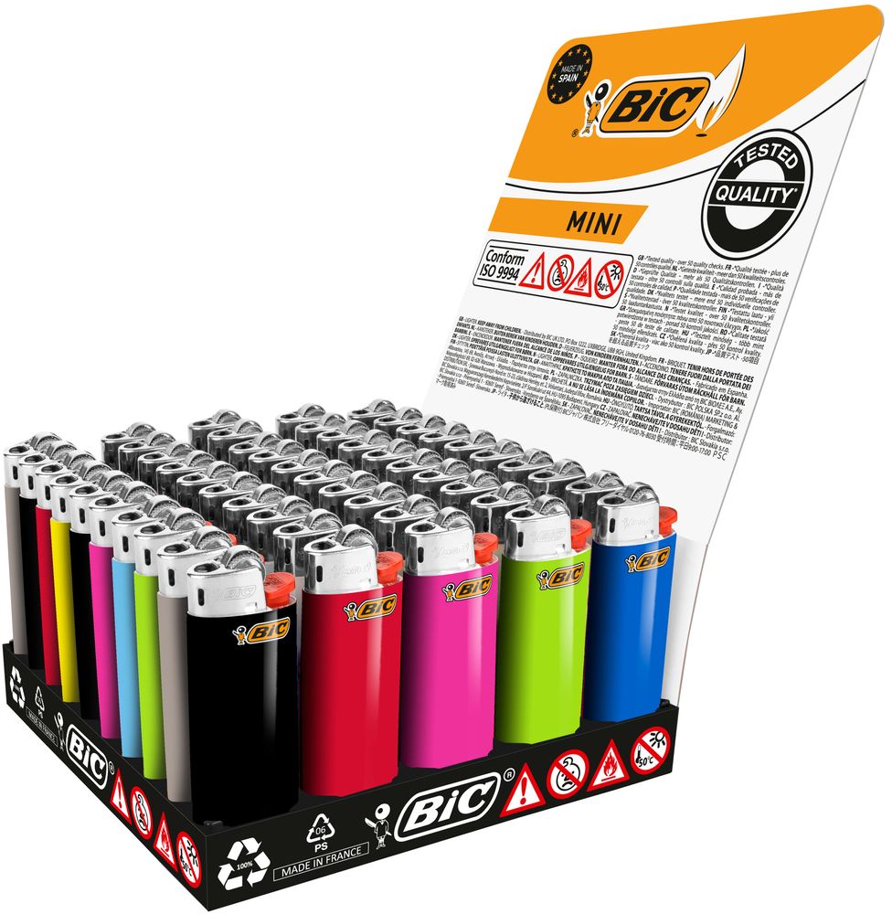 BIC J25 Mini Feuerzeug (50er Tray Mix)