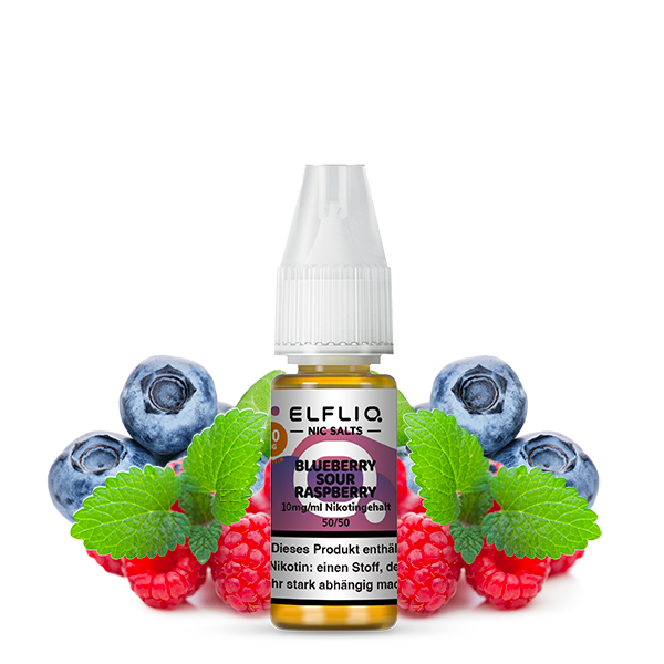 10x Liquid Blueberry Sour Raspberry - Elfliq by Elf Bar