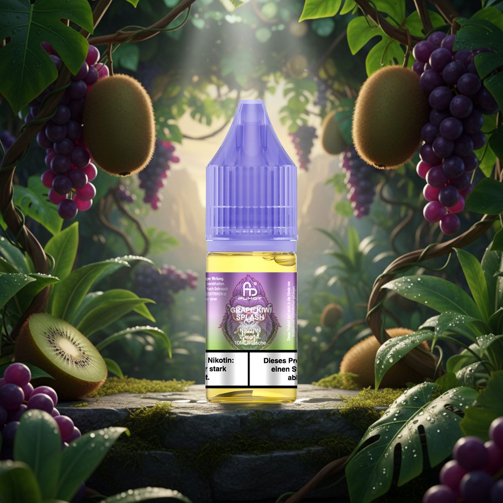 10x RandM Liquid - Grape Kiwi Splash - 10ml