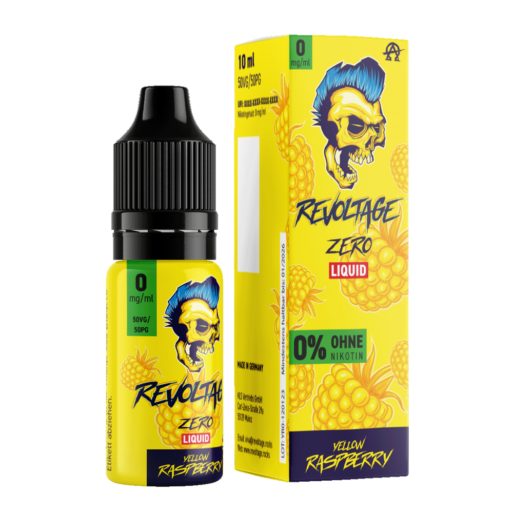 15x Revoltage - Yellow Raspberry - 10ml Nikotinsalz Liquid