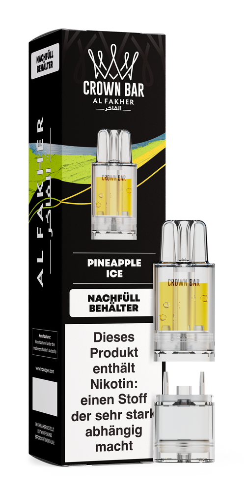 5x Al Fakher 12K PRO MAX Pod - Pineapple Ice - 20mg Nikotingehalt