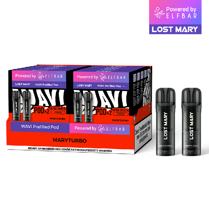 10x Lost Mary WAVI Maryturbo 20mg Nikotin 2er Pack