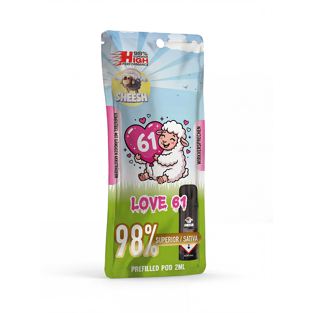 10x SHEESH - H3 Superior Pod - Love 61 - 2ml