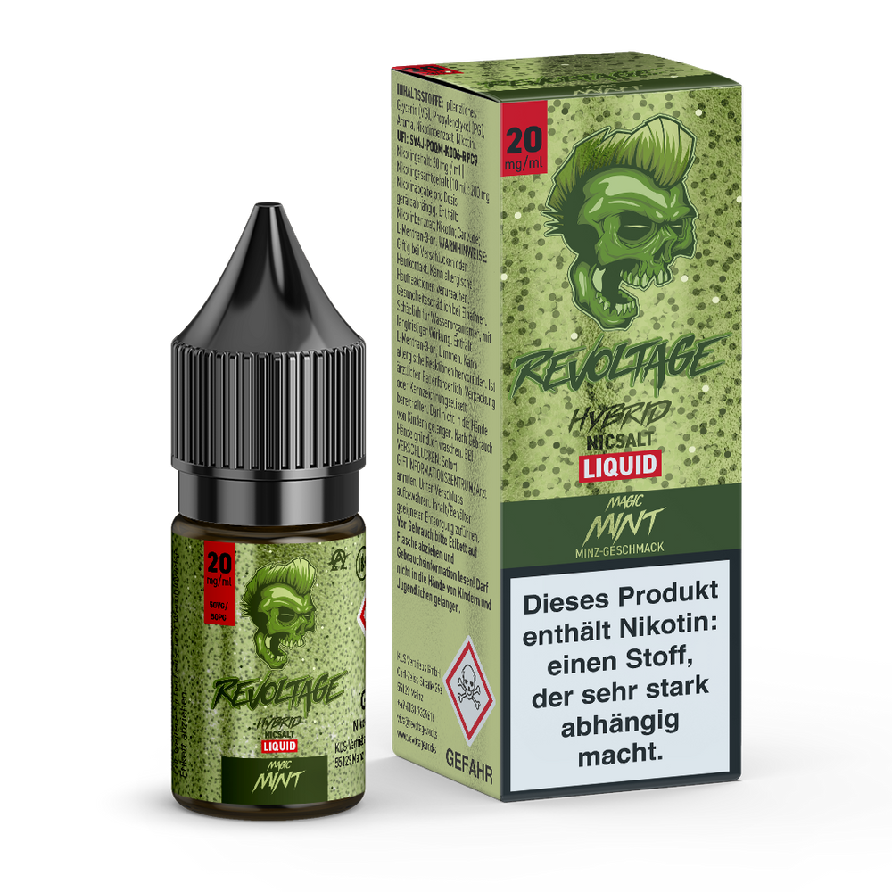 15x Revoltage - Magic Mint - 10ml Nikotinsalz Liquid