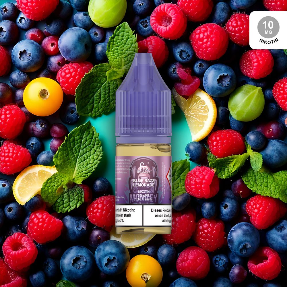 10x RandM Liquid - Blue Razz Lemonade - 10ml