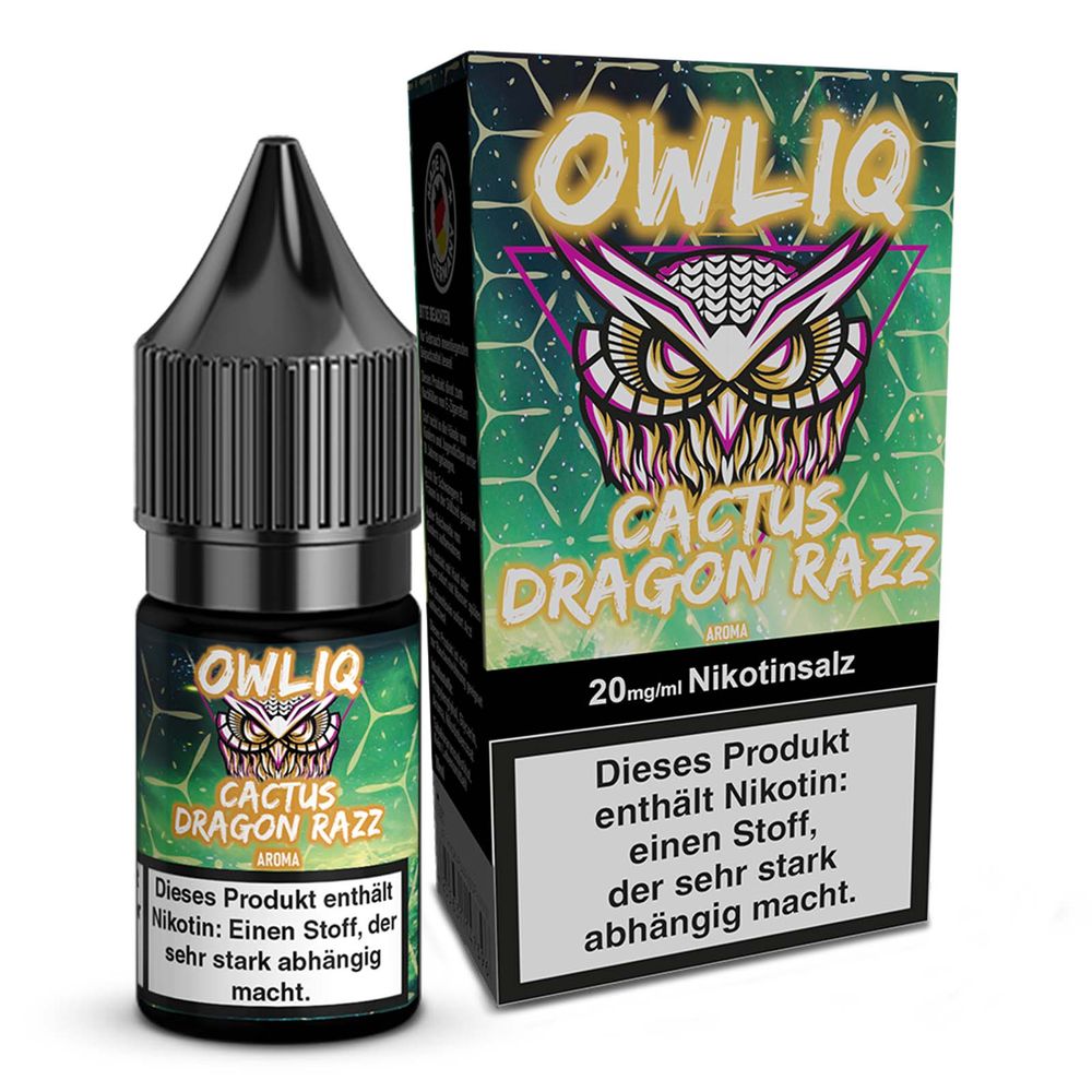 10x OWLIQ Nikotinsalz Liquid - Cactus Dragonfruit Raspberry - 10ml