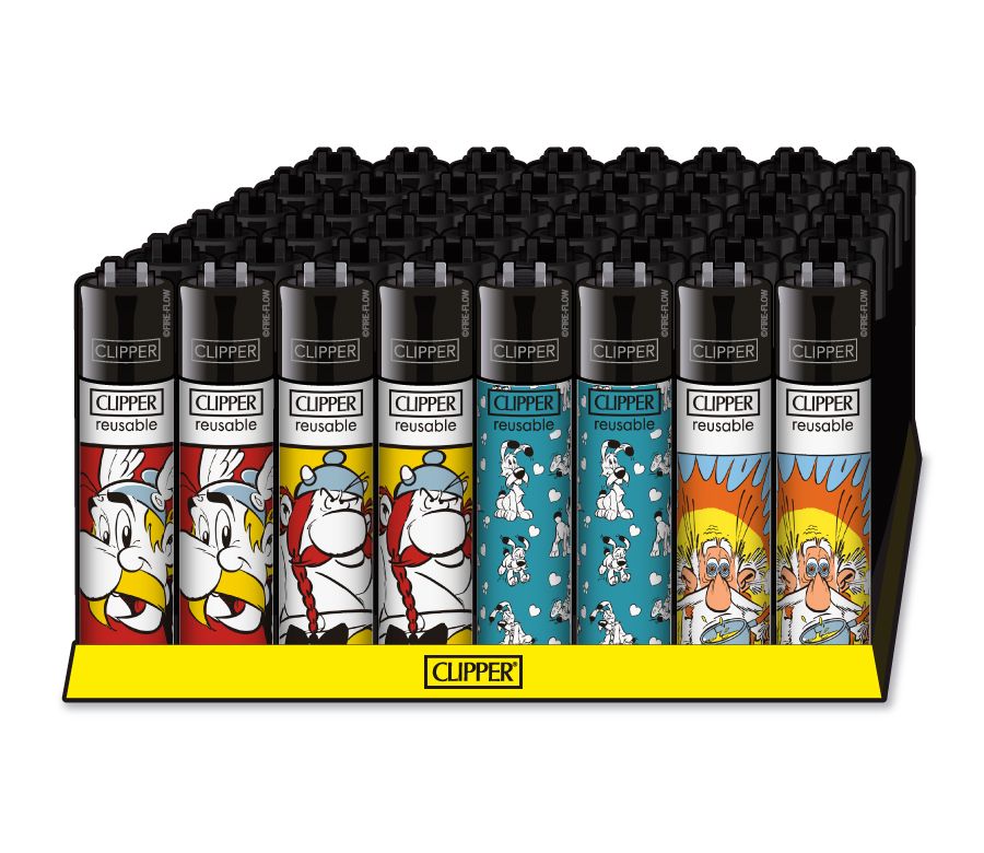 48x Clipper Reibrad Asterix und Obelix nachfüllbar