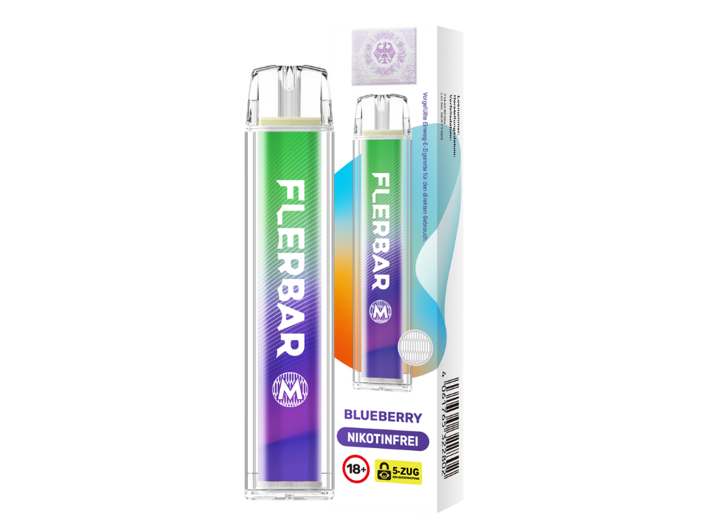 10x Flerbar M – Blueberry 0mg Nikotin