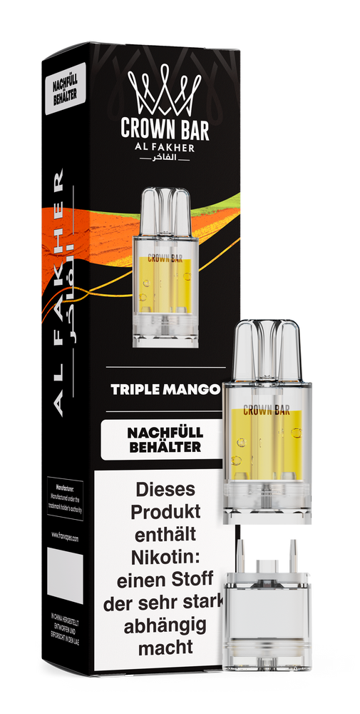 5x Al Fakher 12K PRO MAX Pod - Tripple Mango - 20mg Nikotingehalt