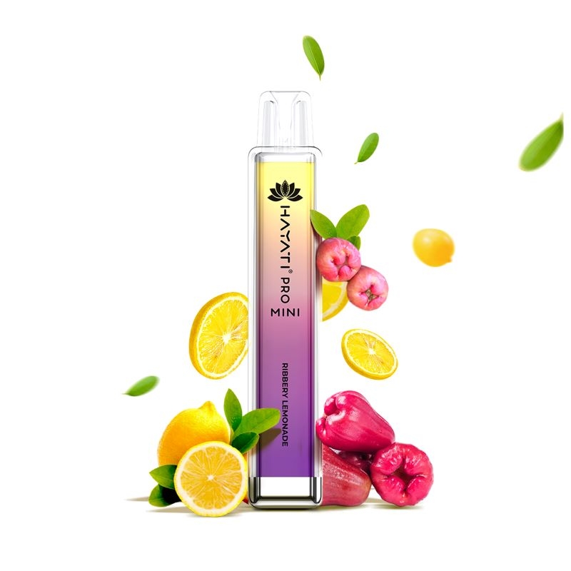 10x Hayati Pro Mini 800 Riberry Lemonade 20mg Nikotin