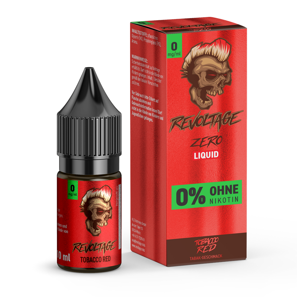 15x Revoltage - Tobacco Red - 10ml Nikotinsalz Liquid