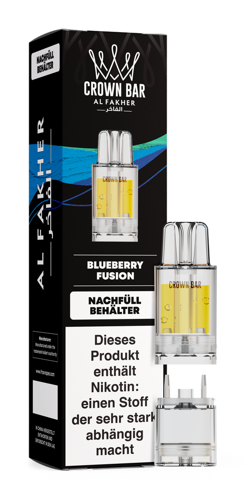 5x Al Fakher 12K PRO MAX Pod - Blueberry Fusion - 20mg Nikotingehalt