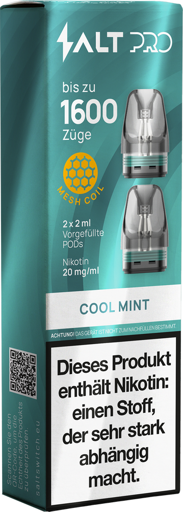 10x SALT Pro Pod - Cool Mint - 20mg Nikotingehalt - 2er Pack