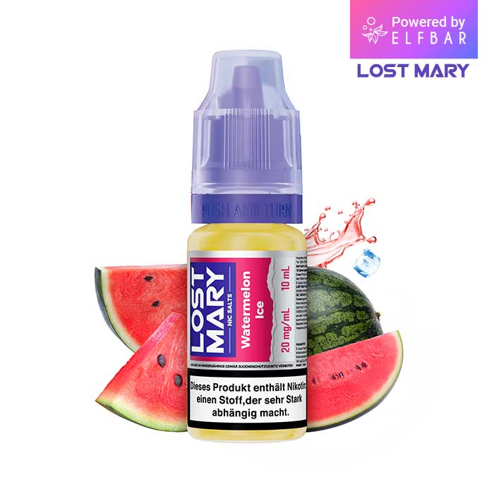 10x Elfbar Lost Mary Liquid Watermelon Ice 10ml