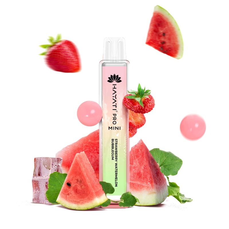 10x Hayati Pro Mini 800 Strawberry Watermelon Bubblegum 20mg Nikotin