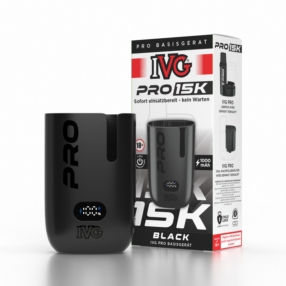 5x IVG Pro 15000 Akku 1500mAh - Black