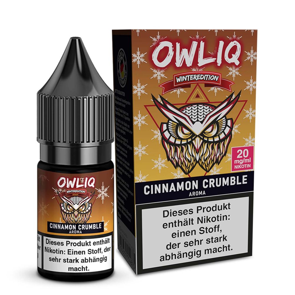 10x OWLIQ Nikotinsalz Liquid - Cinnamon Crumble - 10ml