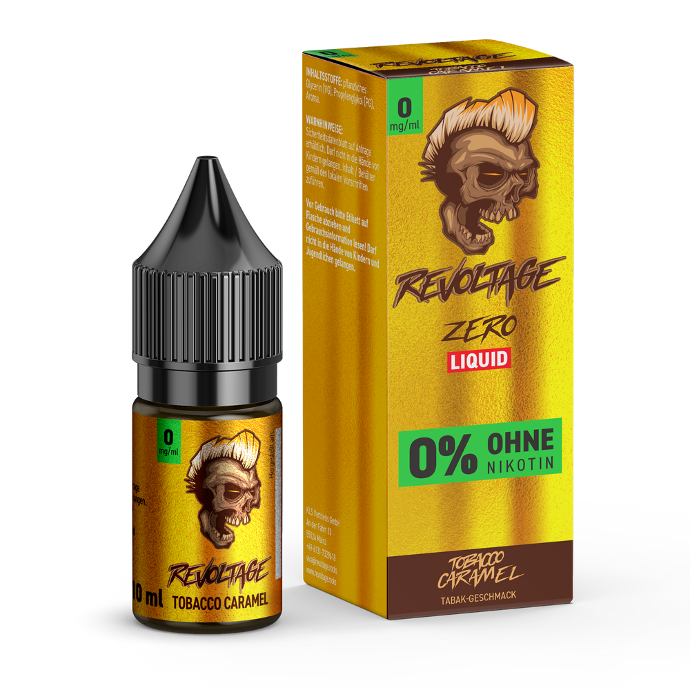 15x Revoltage - Tobacco Caramel - 10ml Nikotinsalz Liquid