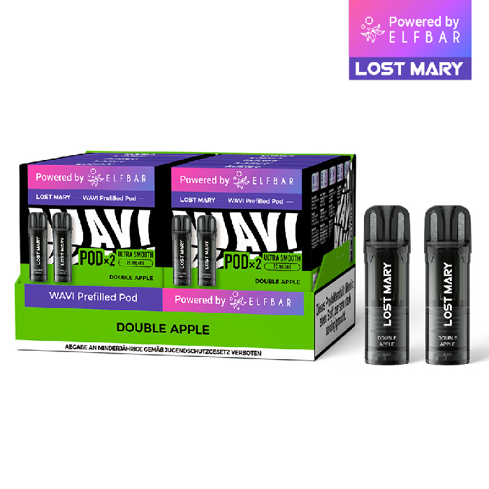 10x Lost Mary WAVI Double Apple 20mg Nikotin 2er Pack