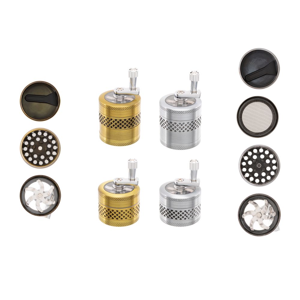 8x Atomic Metall Mill Grinder Grid