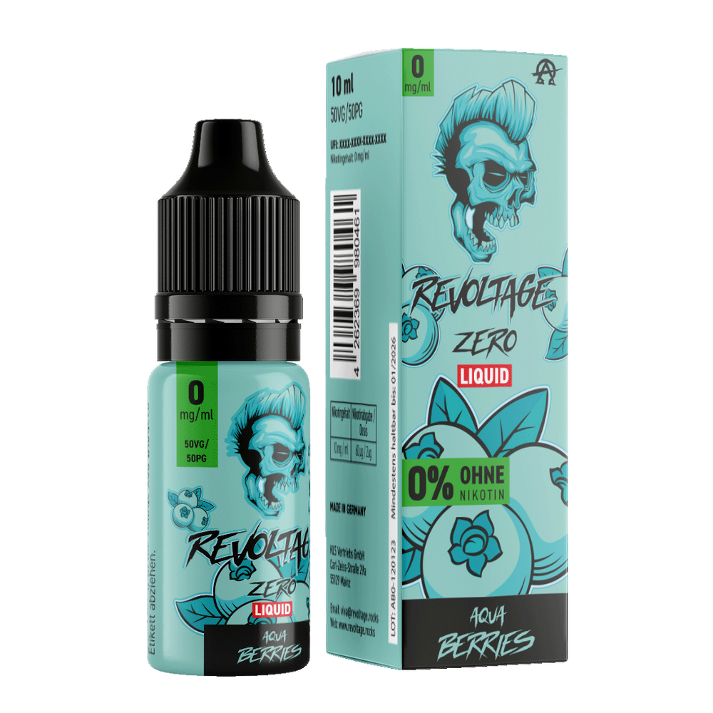 15x Revoltage - Aqua Berries - 10ml Nikotinsalz Liquid