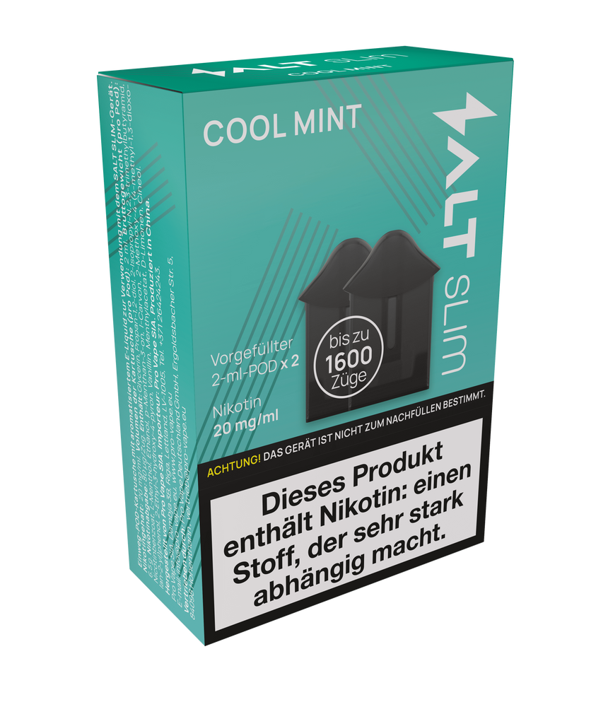 10x SALT Slim Pods Cool Mint 20mg/ml