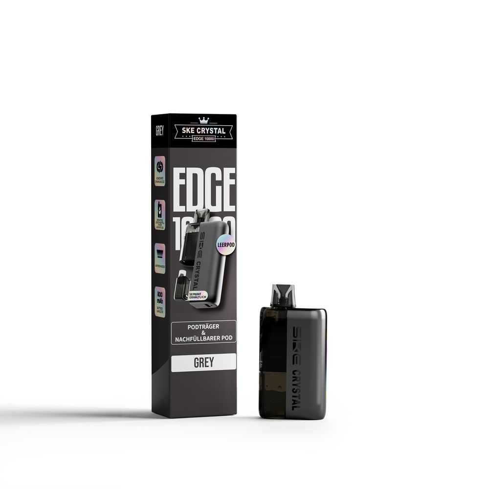 5x SKE Crystal Edge 10K Akku + 2ml Pod Farbe: Grey